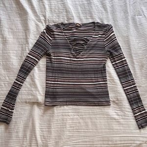 Multi Color Striped Blouse